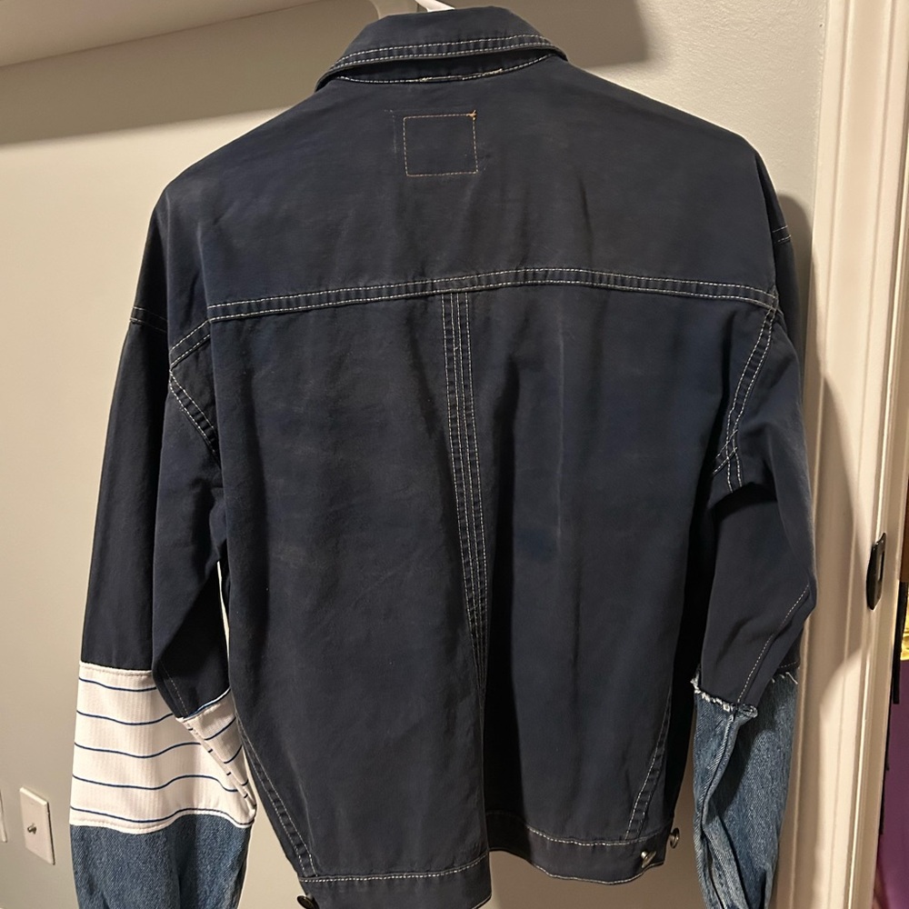 New York Mets Refried Patchwork Denim Jacket NWT - image 2